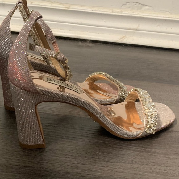 Badgley Mischka Women's Harriet Heeled Rose Sandal 7 - Picture 6 of 11